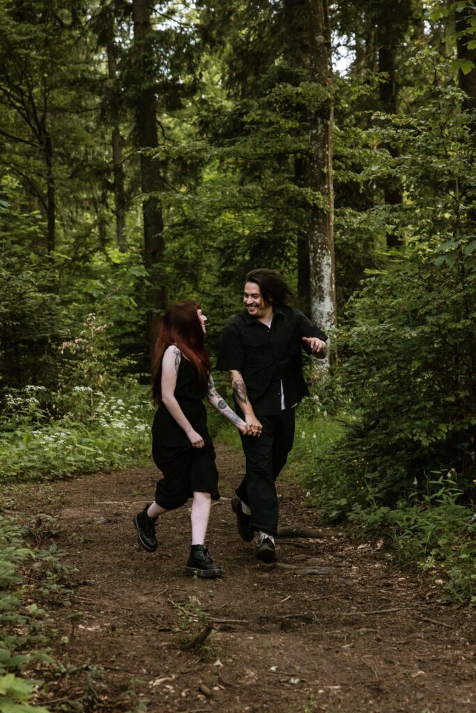 Séance photo Engagement, couple fiancés en Suisse